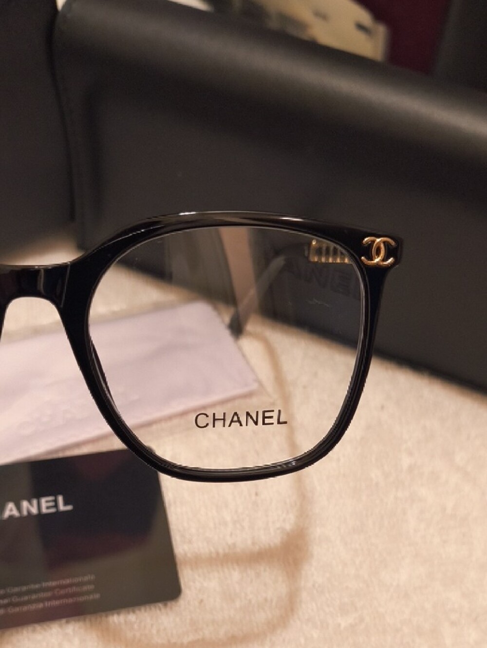 CHANEL Black and Gold Women's Eyeglass Frames - Picture 5 of 5